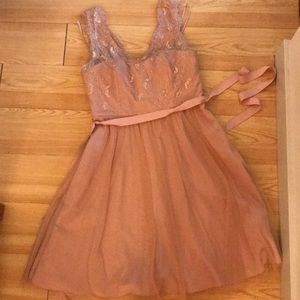 BHLDN bridesmaid dress with pockets